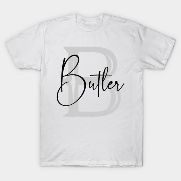 Butler Second Name, Butler Family Name, Butler Middle Name T-Shirt by Huosani